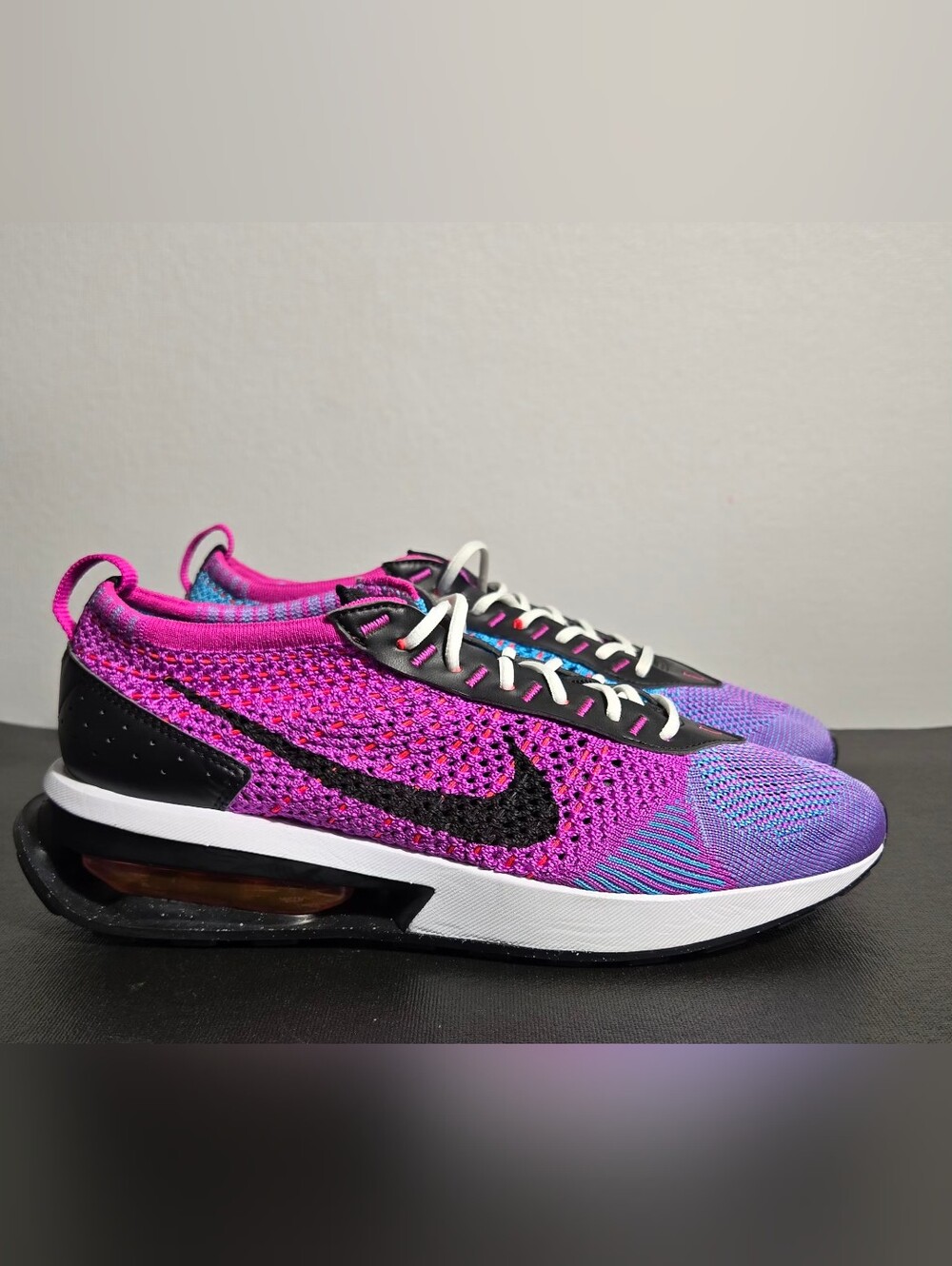Nike Air Max Flyknit Racer Next Nature Womens 9 Fuchsia Dream Shoes FD0822-500